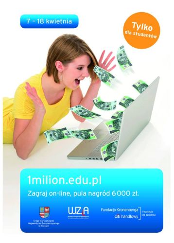 „1 Milion” teraz tylko dla świętokrzyskich studentów!