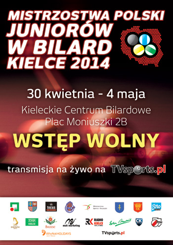 Bilard w Kielcach – Mistrzostwa Polski Juniorów