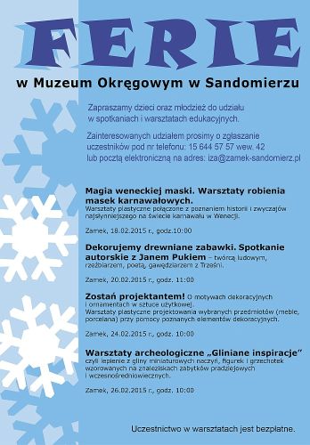 Ferie w Muzeum Okręgowym w Sandomierzu