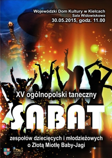 Plakat promujący XV Ogólnopolski Taneczny Sabat Zespołów Dziecięcych i Młodzieżowych