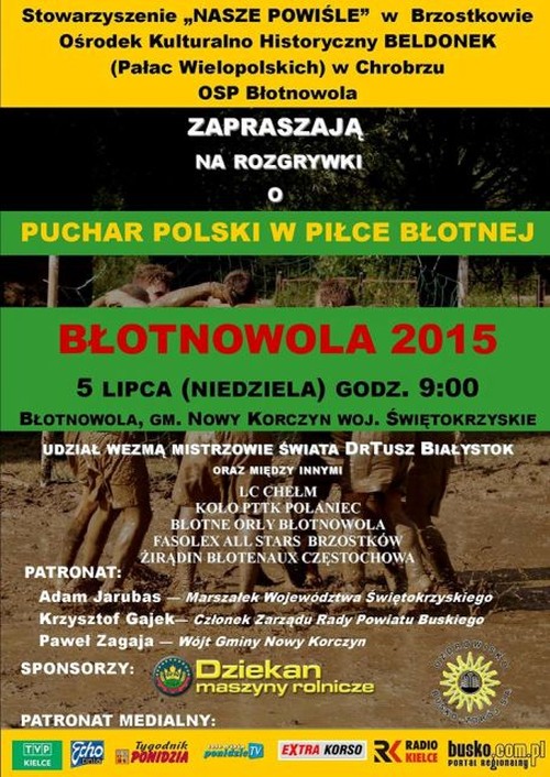 Plakat rozgrywek w Błotnowoli 2015