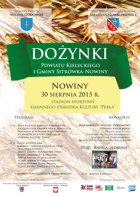 Plakat dożynek powiatowych