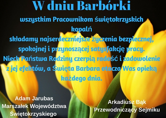 Życzenia z okazji Barbórki &#8211; Dnia Górnika