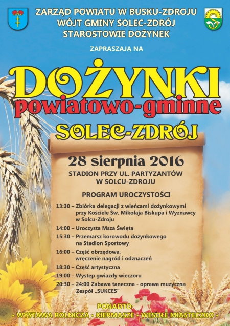 Dożynki powiatowo-gminne w Solcu-Zdroju