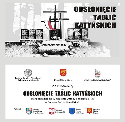 Odsłonią kolejne tablice z nazwiskami na pomniku Katyńskim