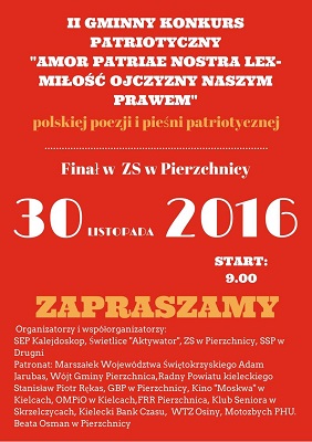 Konkurs poezji i pieśni patriotycznej w Pierzchnicy