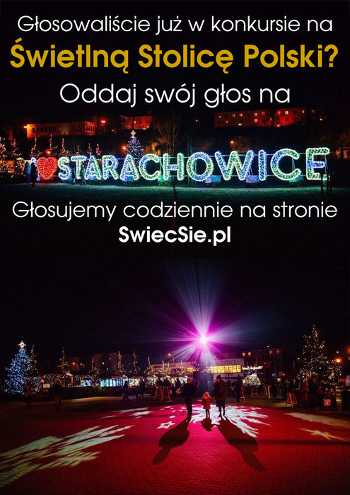 Starachowice w konkursie na Świetlną Stolicę Polski