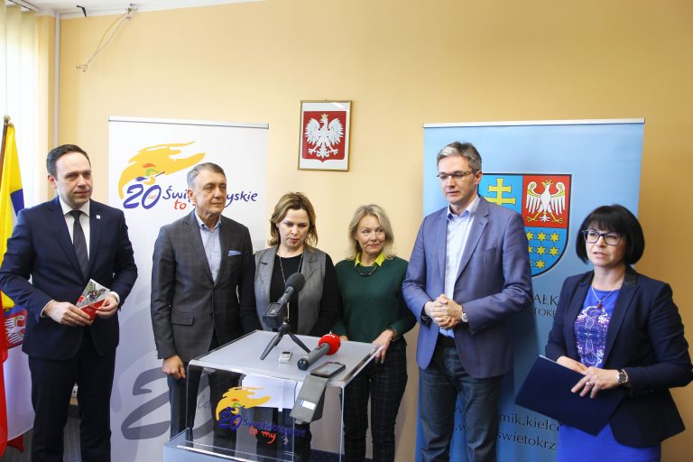 Briefing prasowy na temat pociągu do Sandomierza