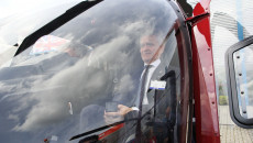 Senator RP Krzysztof Słoń w helikopterze