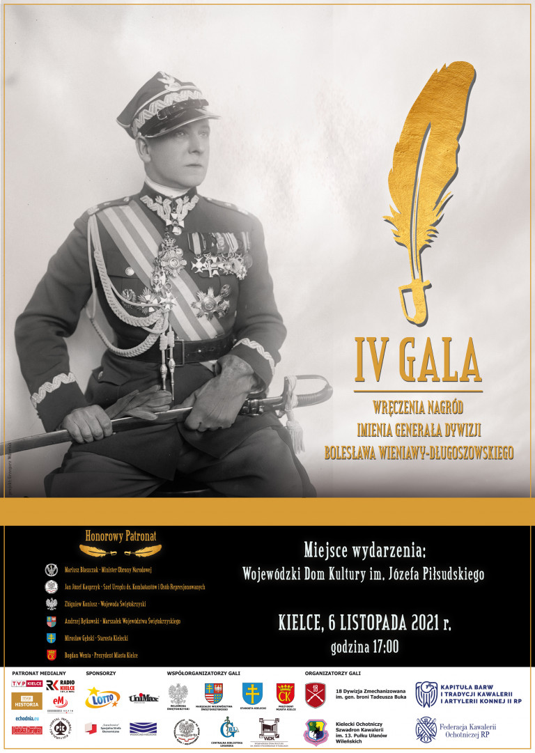 Plakat przedstawiający generała Bolesława Wieniawę Długoszewskiego