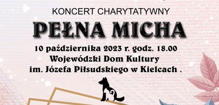 Zaproszenie Na Koncert Charytatywny Pełna Micha