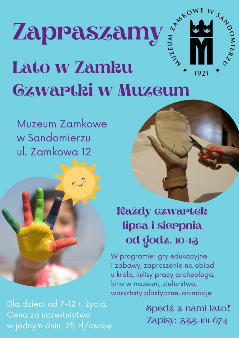 Lato W Zamku Czwartki W Muzeum 2024 Plakat
