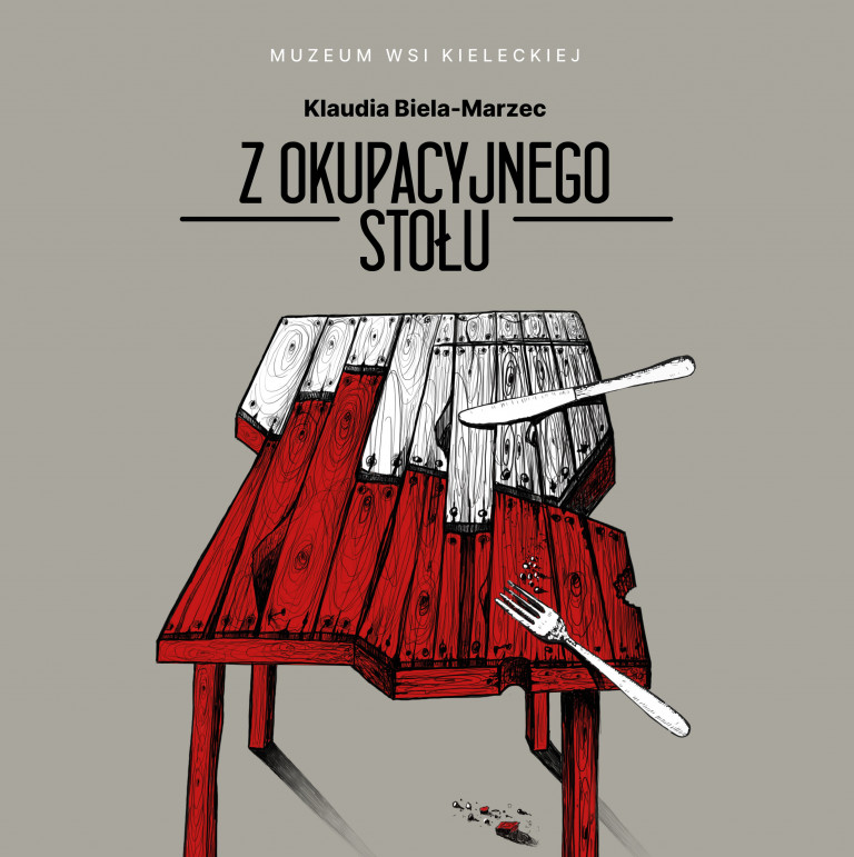 Plakat Stół Drewniany Biało Czarny