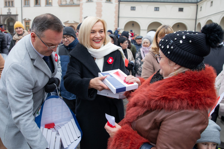 marszałek Renata Janik podczas uroczystości 11 listopada